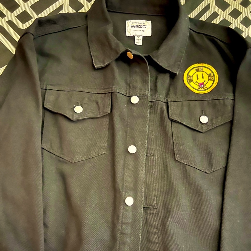 Mens Black Jean Jacket